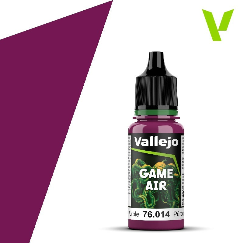 AV76014 Vallejo Game Air Warlord Purple 18 ml Acrylic Paint - New Formulation Vallejo