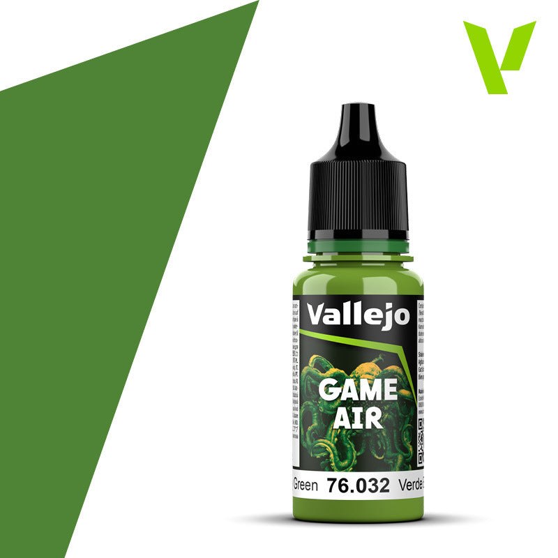 AV76032 Vallejo Game Air Scorpy Green 18 ml Acrylic Paint - New Formulation Vallejo