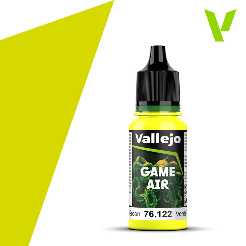 AV76122 Vallejo Game Air Bile Green 18 ml Acrylic Paint - New Formulation Vallejo