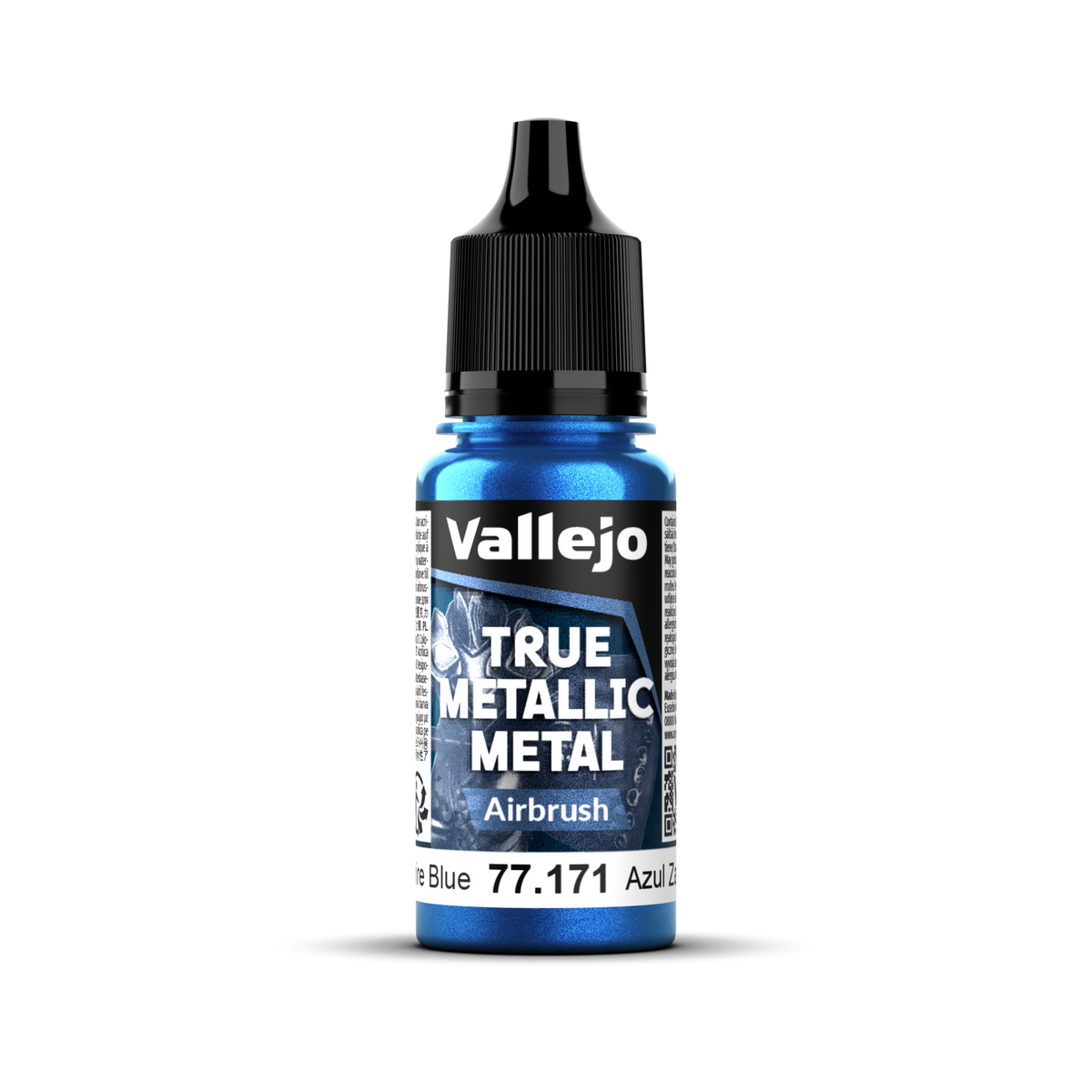 Vallejo True Metallic Metal: Airbrush - Sapphire Blue 18 ml AV77171