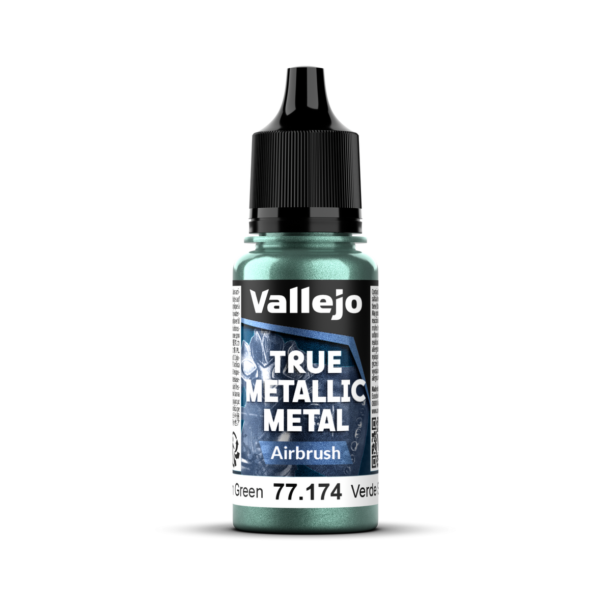 Vallejo True Metallic Metal: Airbrush - Dusken Green 18 ml AV77174