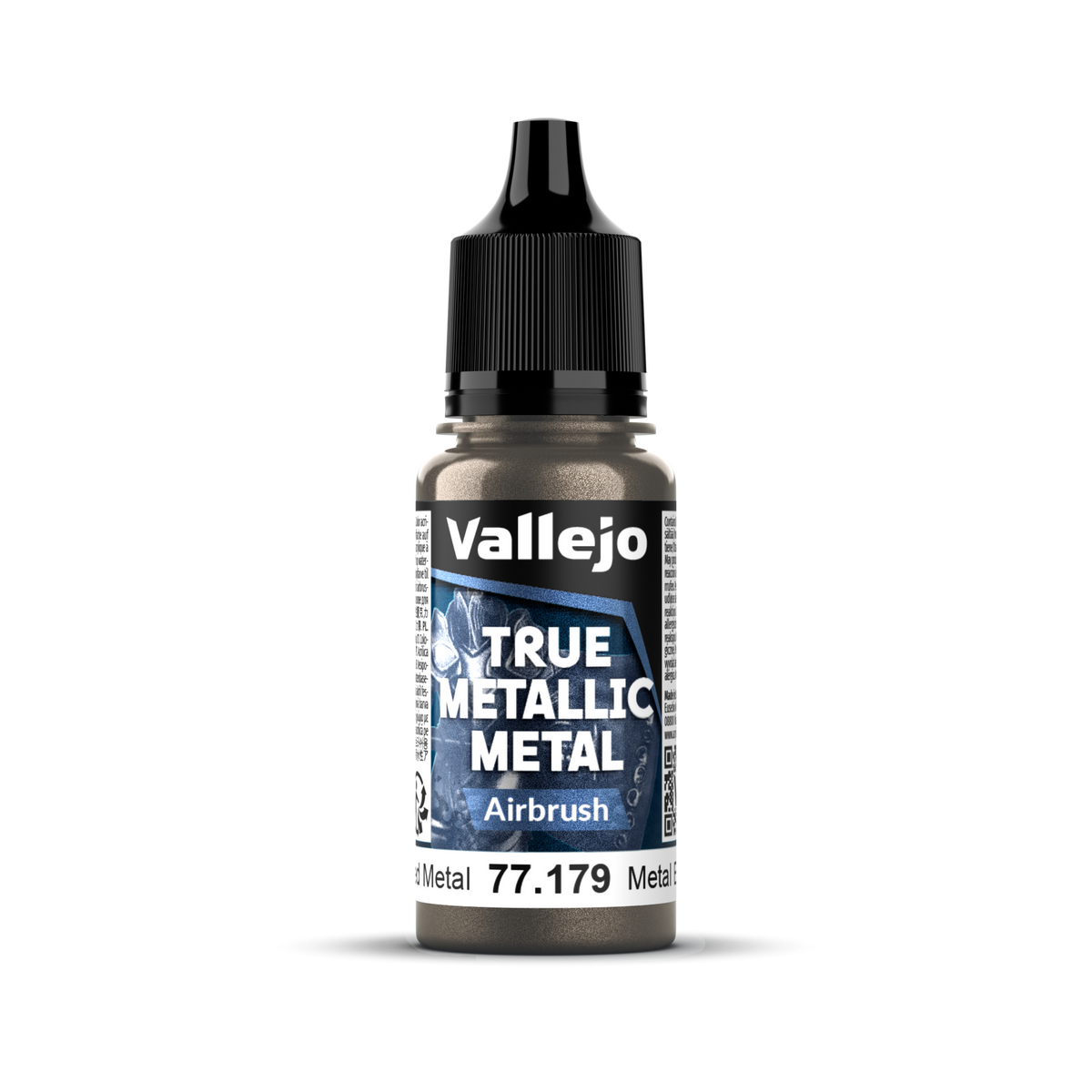 Vallejo True Metallic Metal: Airbrush - Aged Metal 18 ml AV77179