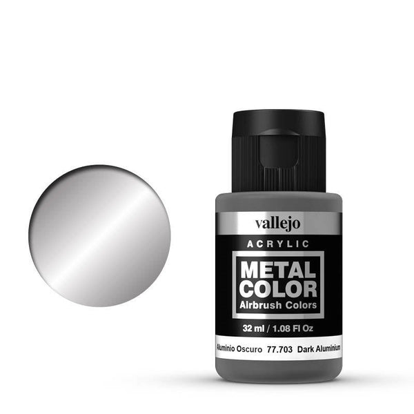 AV77703 Vallejo Metal Color Dark Aluminium 32ml Acrylic Paint [77703]