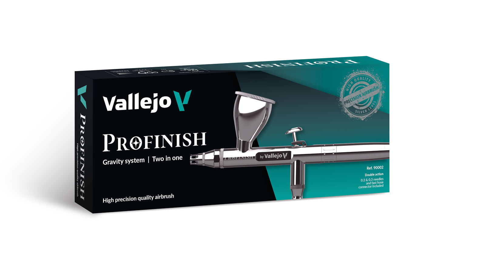 PROFINISH By Vallejo - Gravity System - 2 in 1 (0.2 & 0.3) Professional Airbrush