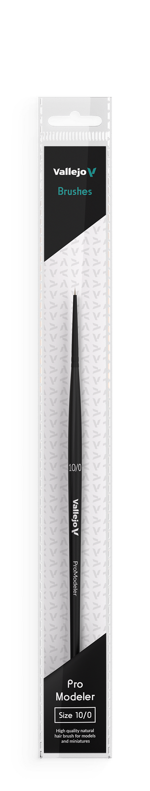 AVB01100 Vallejo Hobby Brushes: Pro Modeler Natural Hair Round Brush No. 10/0 Vallejo