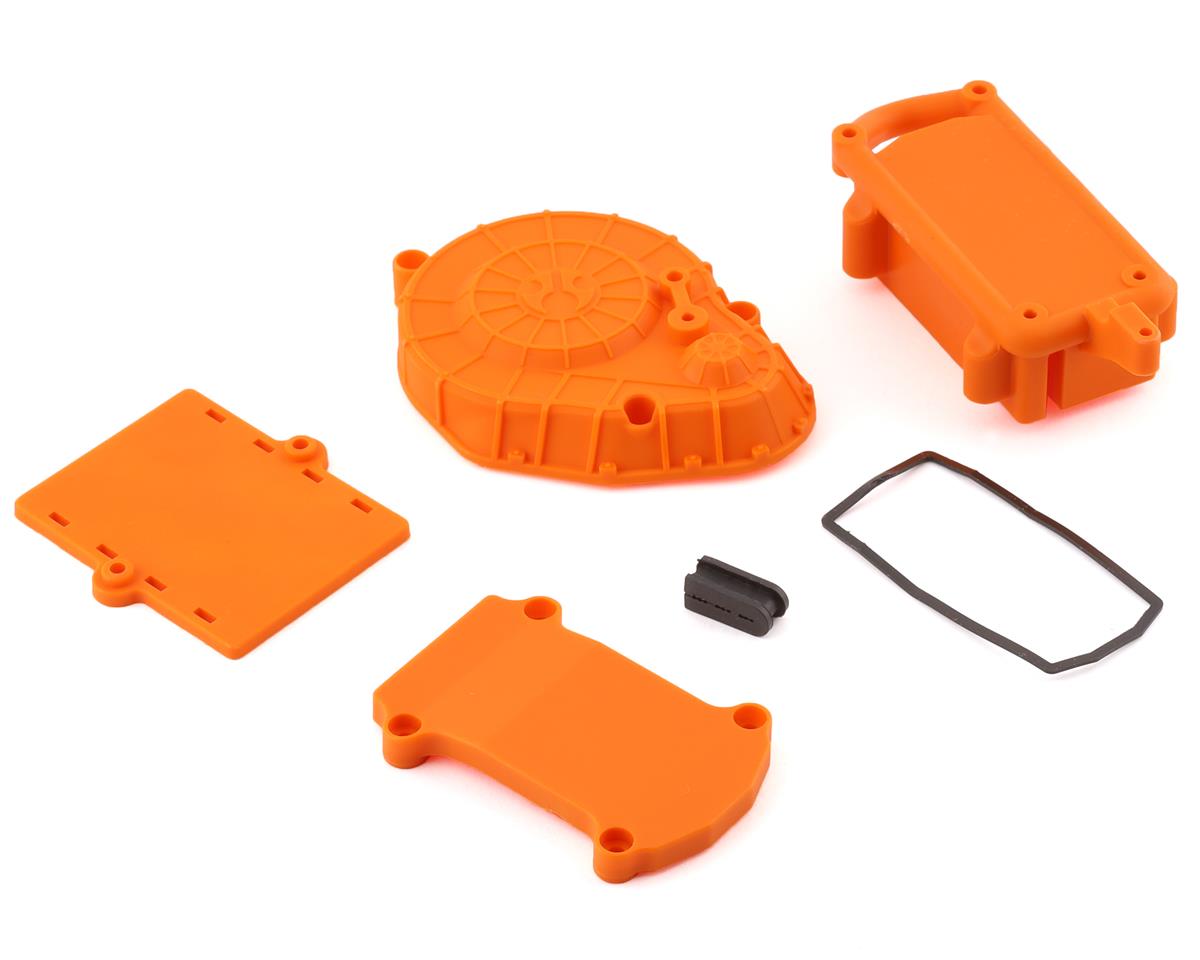 AXI231031 Axial Cage Radio Box, Spur Cover, Orange, RBX10 Axial