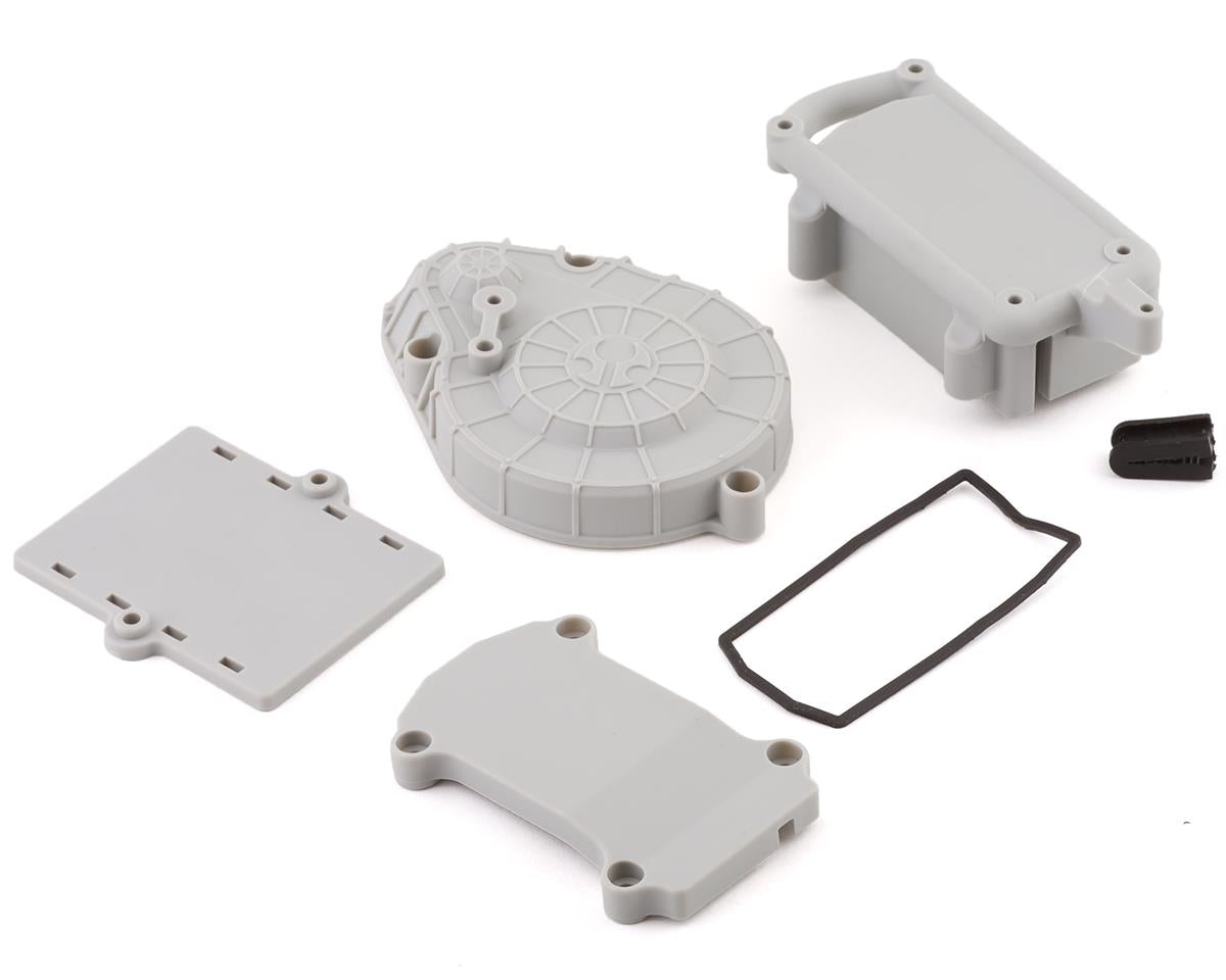 AXI231041 Axial Cage Radio Box, Spur Cover, Gray, RBX10 Axial