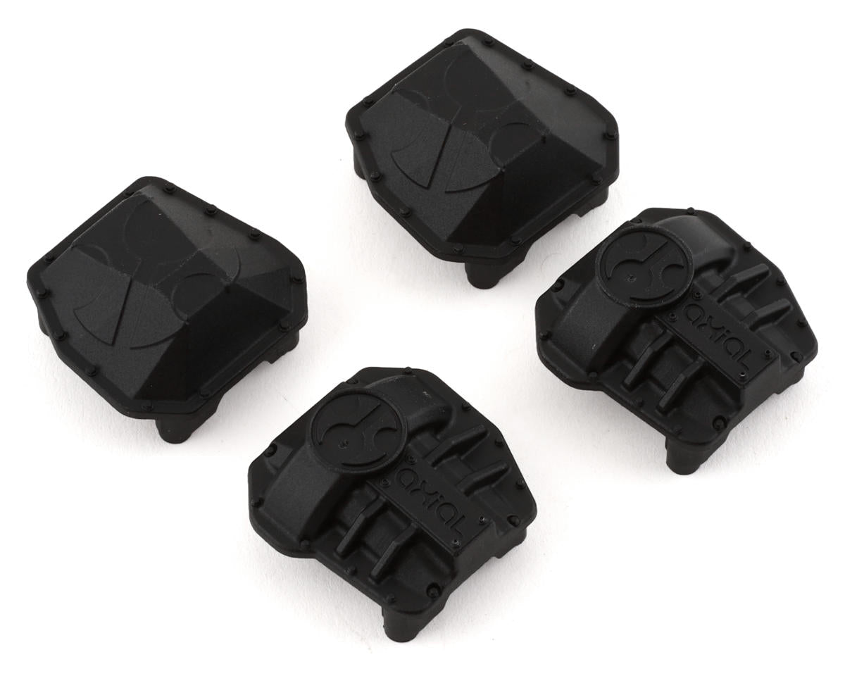 AXI232044 Axial AR45P AR45 Differential Covers, Black, SCX10 III Axial