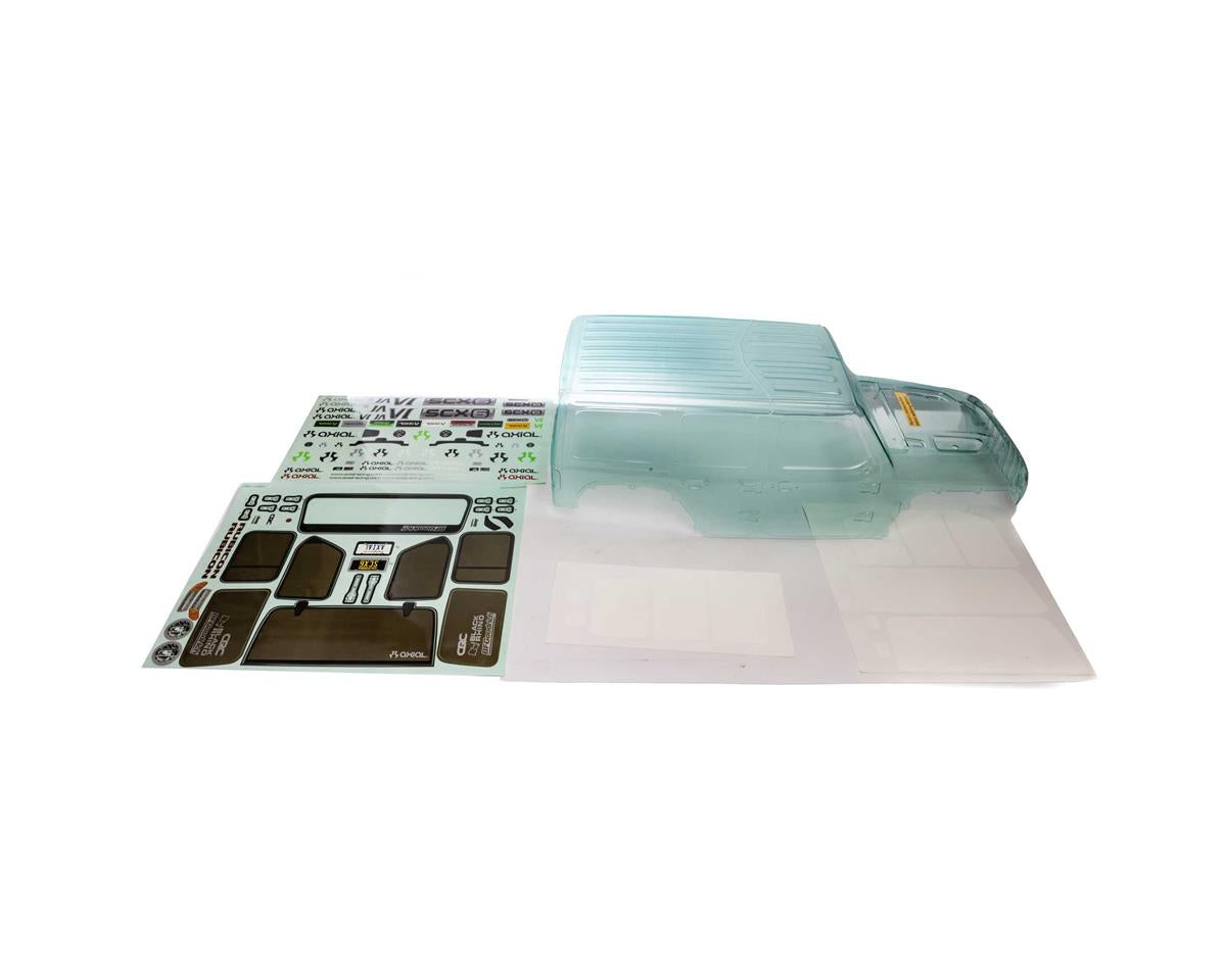 AXI250000 Axial Jeep JLU Wrangler Body, Clear, SCX6 Axial
