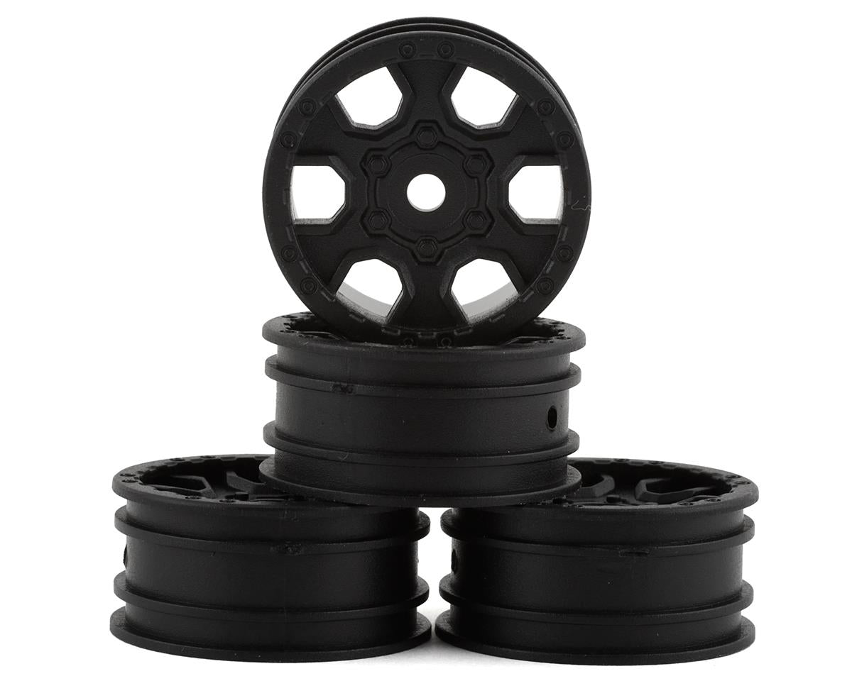 AXI40006 Axial 1.0 Ford Bronco Wheels, Black, 4pcs,, SCX24 Axial