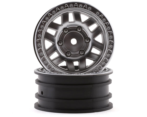 Axial 1.9 KMC Machete Wheel - Satin Silver, 2pcs