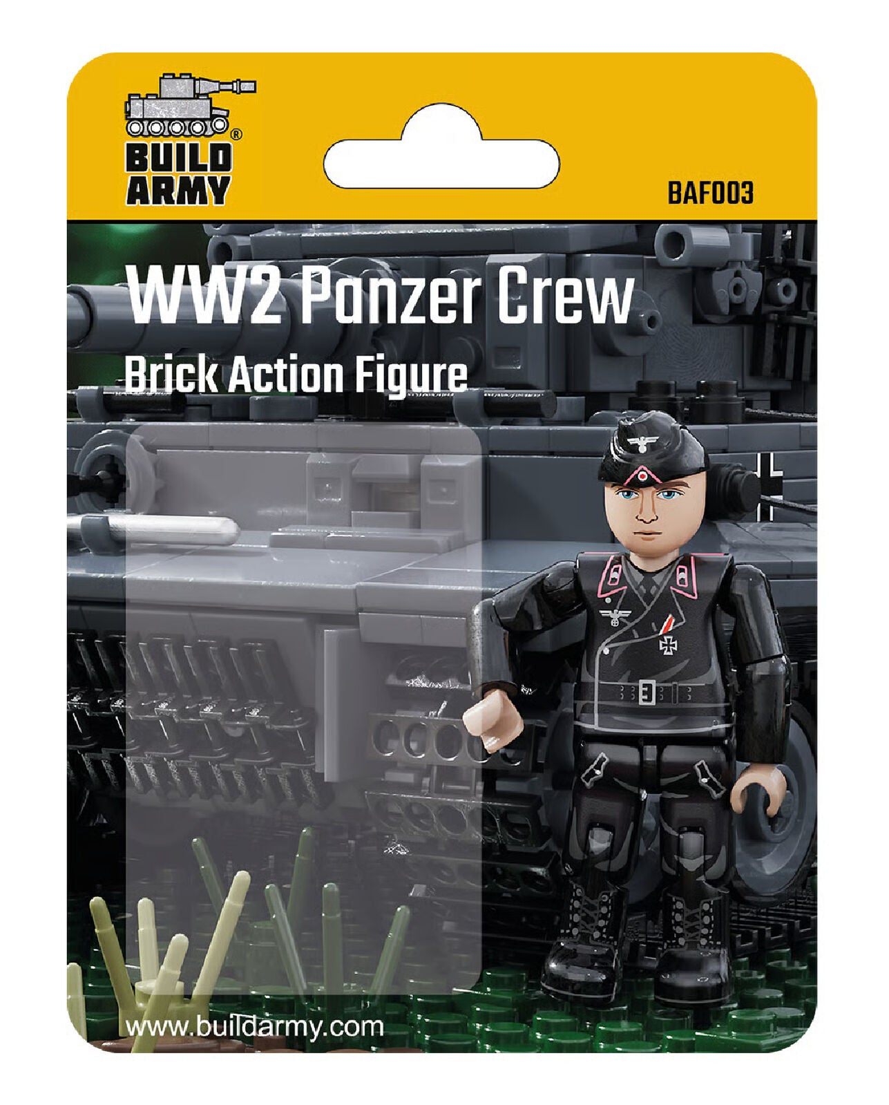 Build Army Panzer Crew Model Brick Kit