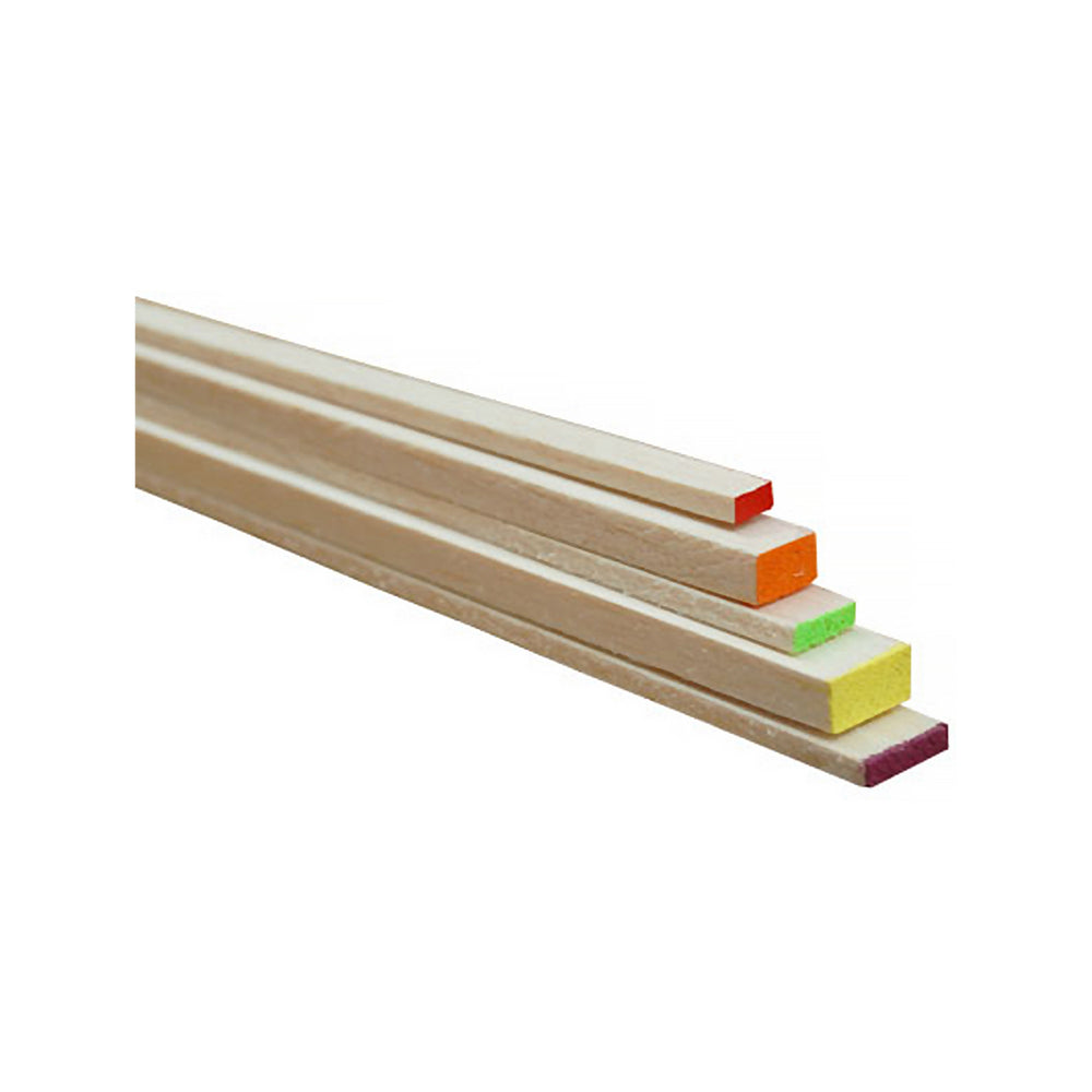 BAL-2436 Balsa Stick 6.5 x 19 x 915mm Red Balsa