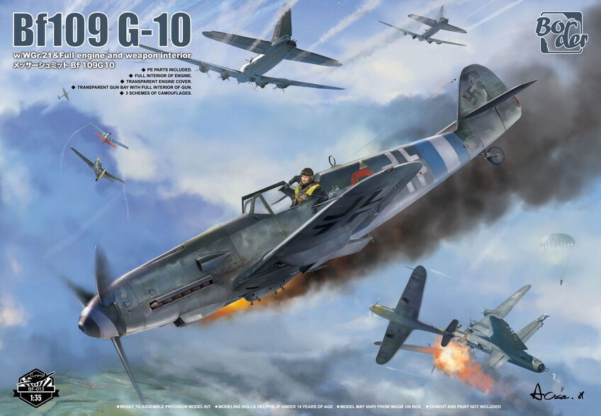 Border Model 1/35 Bf109 G-10 Plastic Model Kit BDM-BF013