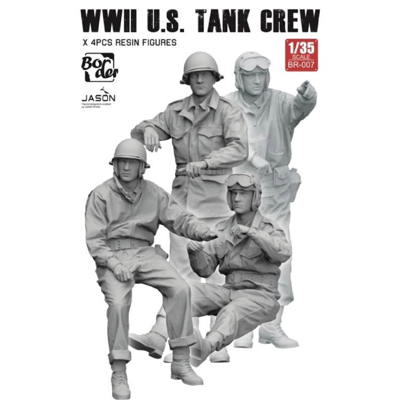 Border Model 1/35 WW II U.S. Tank Crew Plastic Model Kit