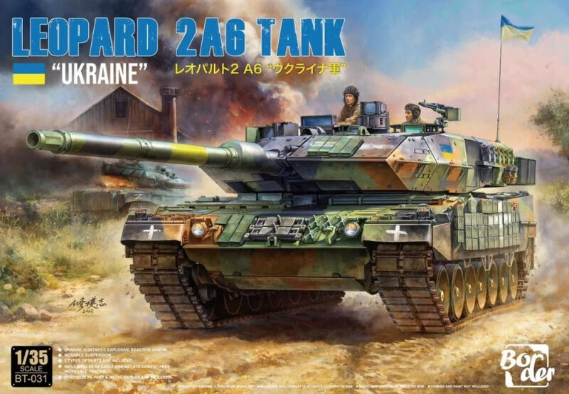 Border Model 1/35 Leopard 2A6 "UKRAINE" Plastic Model Kit BDM-BT031