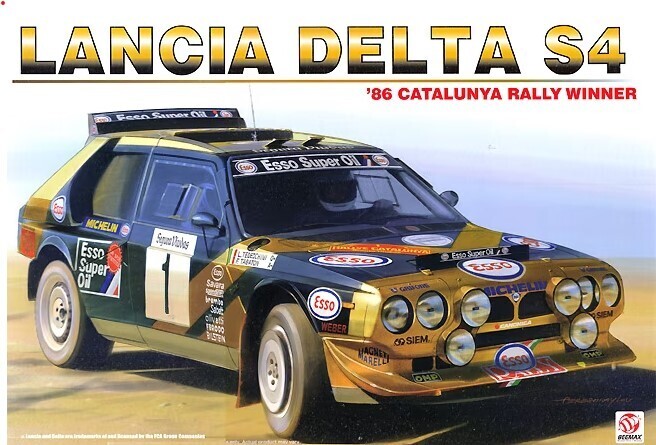 BEE-24034 Beemax 1/24 Lancia Delta S4 '86 Catalonia Rally Winner Plastic Model Kit Beemax