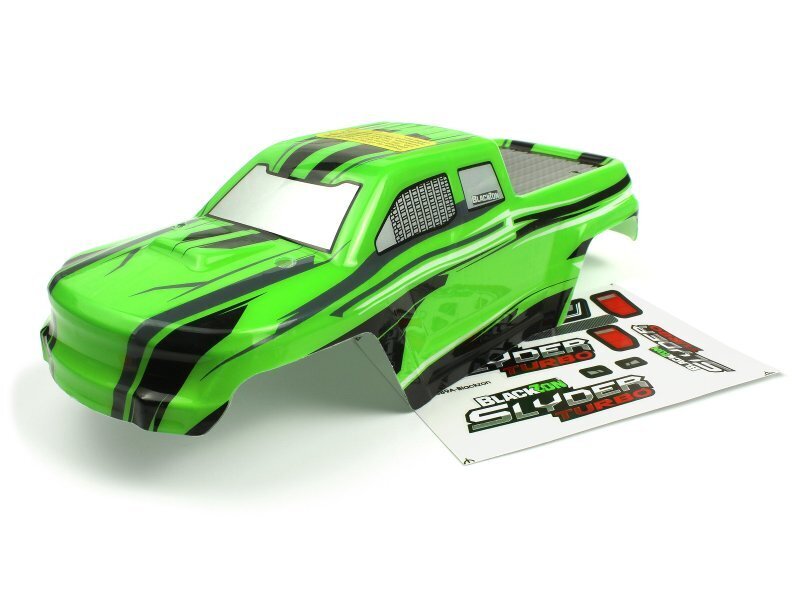 BZ540204 Blackzon Slyder MT Turbo Body (Green/Black) BlackZon