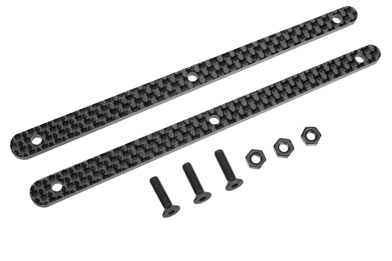 C-00180-256 Team Corally - Chassis Brace Stiffener - Rear - fits part C-00180-103 - Graphite 2.5mm - 2 pcs Team Corally