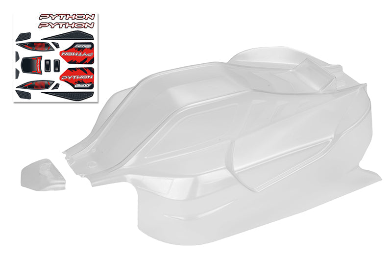 C-00180-377 Team Corally - Polycarbonate Body - Python XP 6S - Clear - Cut - 1 pc Team Corally