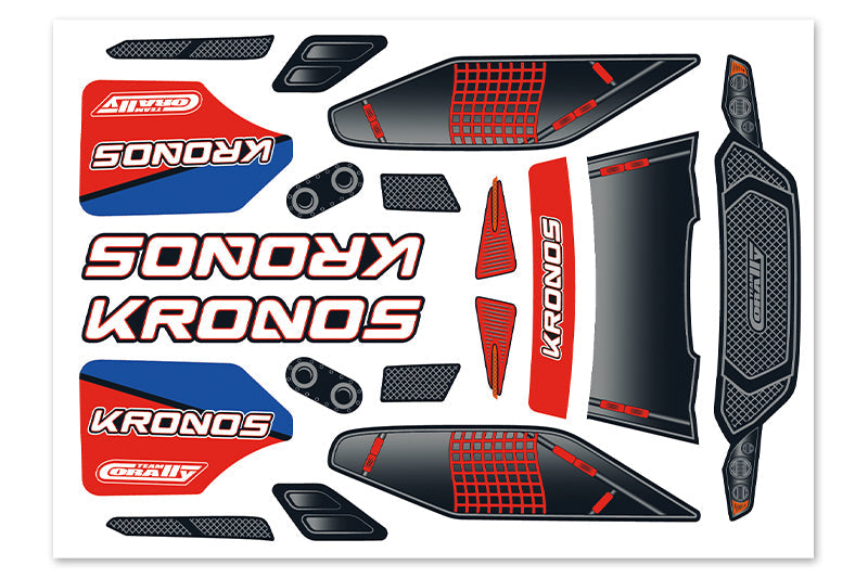 C-00180-380-3 Team Corally - Body Decal Sheet - Kronos XP 6S - 2021 - 1 pc Team Corally