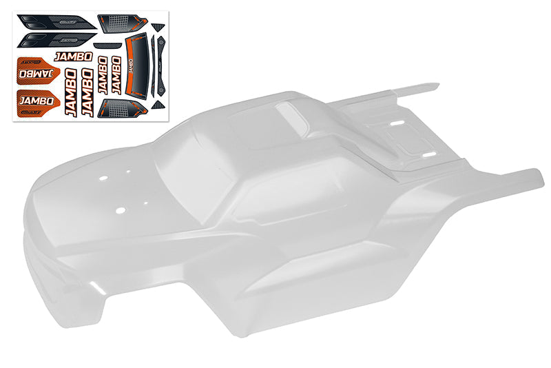 C-00180-701 Team Corally - Polycarbonate Body - Jambo XP 6S - Clear - Cut - 1 pc Team Corally