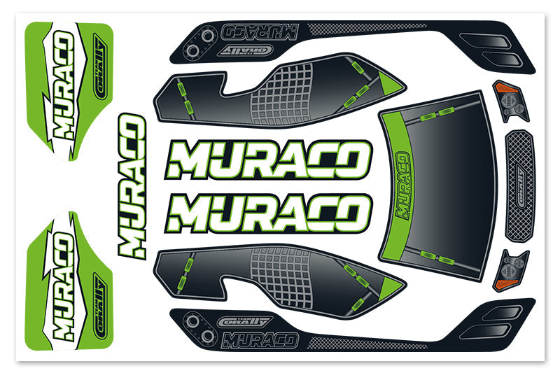 C-00180-706-1 Team Corally - Body Decal Sheet - Muraco XP 6S - 1 pc Team Corally