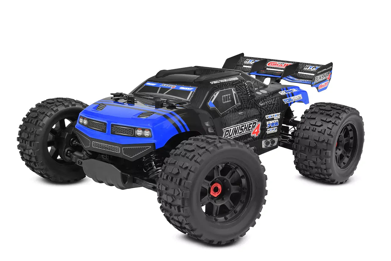 C-00292-B Punisher 10 - XL4S Monster Truck - RTR - Blue TEAM CORALLY