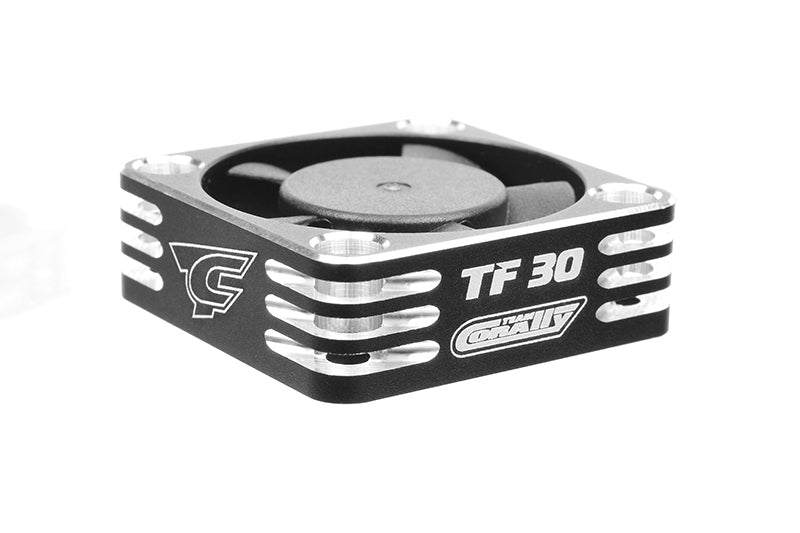 C-53110-2 Team Corally - Ultra High Speed Cooling Fan TF-30 w/BEC connector - 30mm - Color Black - Silver Team Corally