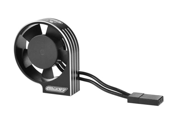 C-53115-2 Team Corally - Ultra High Speed Cooling Fan XF-30 w/BEC connector - 30mm - Black - Silver