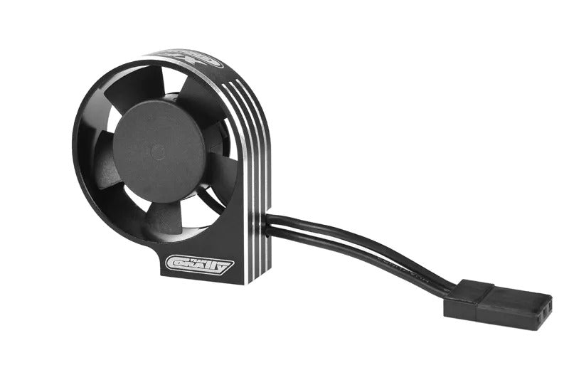 C-53116-2 Team Corally - Ultra High Speed Cooling Fan XF-40 w/BEC connector - 40mm - Black - Silver Team Corally
