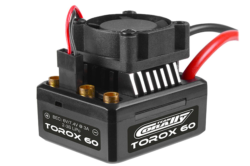 C-54010 Team Corally - Speed Controller - TOROX 60 - Brushless - 2-3S TEAM CORALLY