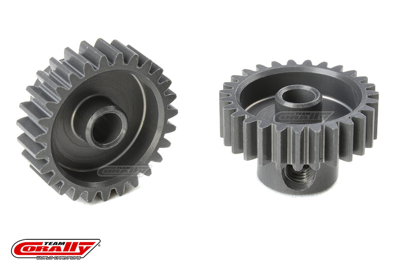 C-70427 Team Corally - 48 DP Pinion - Short - Hard Anodised AL7075 - 27 Teeth - Shaft Dia. 3.17mm Team Corally