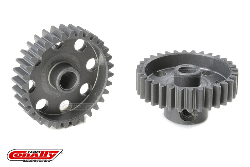 C-70432 Team Corally - 48 DP Pinion - Short - Hard Anodised AL7075 - 32 Teeth - Shaft Dia. 3.17mm Team Corally