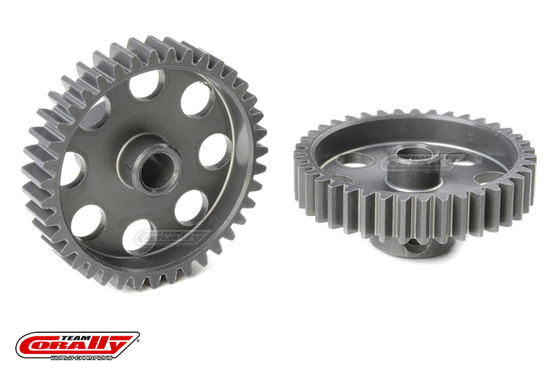 C-70439 Team Corally - 48 DP Pinion - Short - Hard Anodised AL7075 - 39 Teeth - Shaft Dia. 3.17mm Team Corally