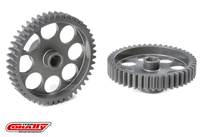 C-70446 Team Corally - 48 DP Pinion - Short - Hard Anodised AL7075 - 46 Teeth - Shaft Dia. 3.17mm Team Corally