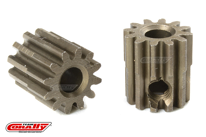C-71612 Team Corally - M0.6 Pinion - Short - Hardened Steel - 12 Teeth - Shaft Dia. 3.17mm Team Corally