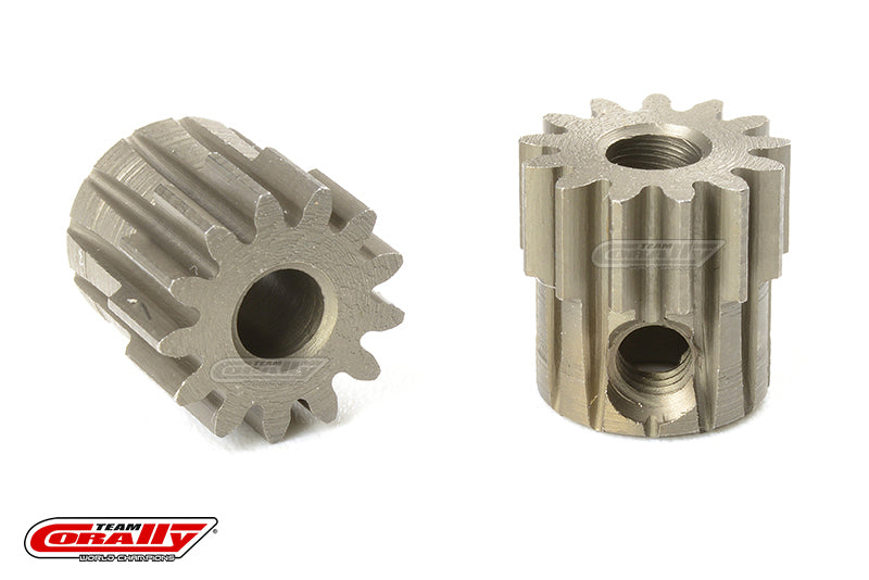 C-71613 Team Corally - M0.6 Pinion - Short - Hardened Steel - 13 Teeth - Shaft Dia. 3.17mm Team Corally
