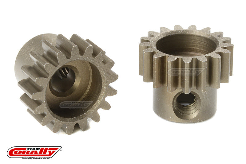 C-71617 Team Corally - M0.6 Pinion - Short - Hardened Steel - 17 Teeth - Shaft Dia. 3.17mm Team Corally
