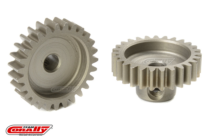 C-71627 Team Corally - M0.6 Pinion - Short - Hardened Steel - 27 Teeth - Shaft Dia. 3.17mm Team Corally