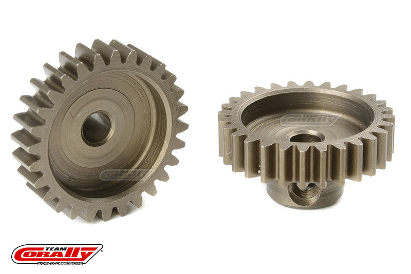 C-71628 Team Corally - M0.6 Pinion - Short - Hardened Steel - 28 Teeth - Shaft Dia. 3.17mm Team Corally