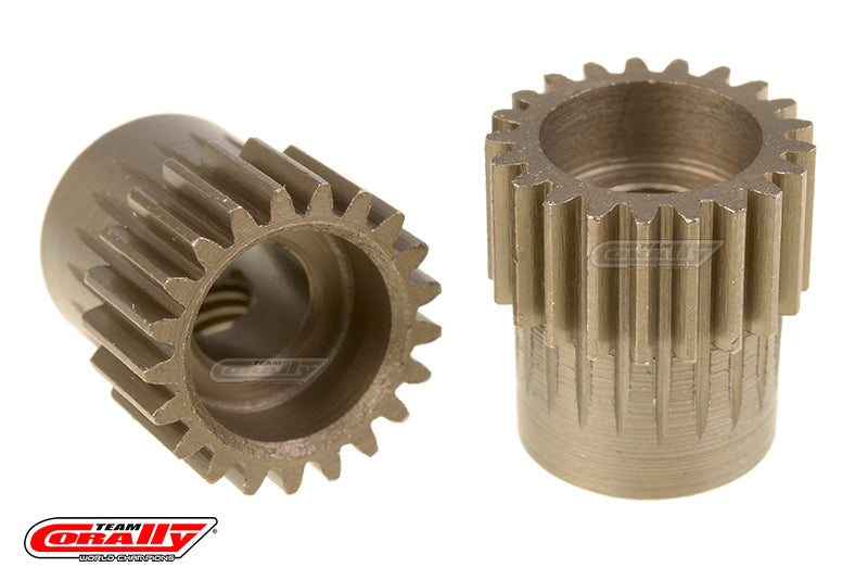 C-72421 Team Corally - 48 DP Pinion Short Hardened Steel 21 Teeth - ¸5mm Team Corally