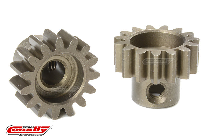 C-72715 Team Corally - M1.0 Pinion - Short - Hardened Steel - 15 Teeth - Shaft Dia. 5mm Team Corally