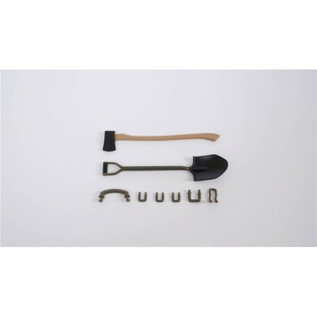 C1130 1:12 1941 WILLYS MB AXE AND SHOVEL SET Roc Hobby