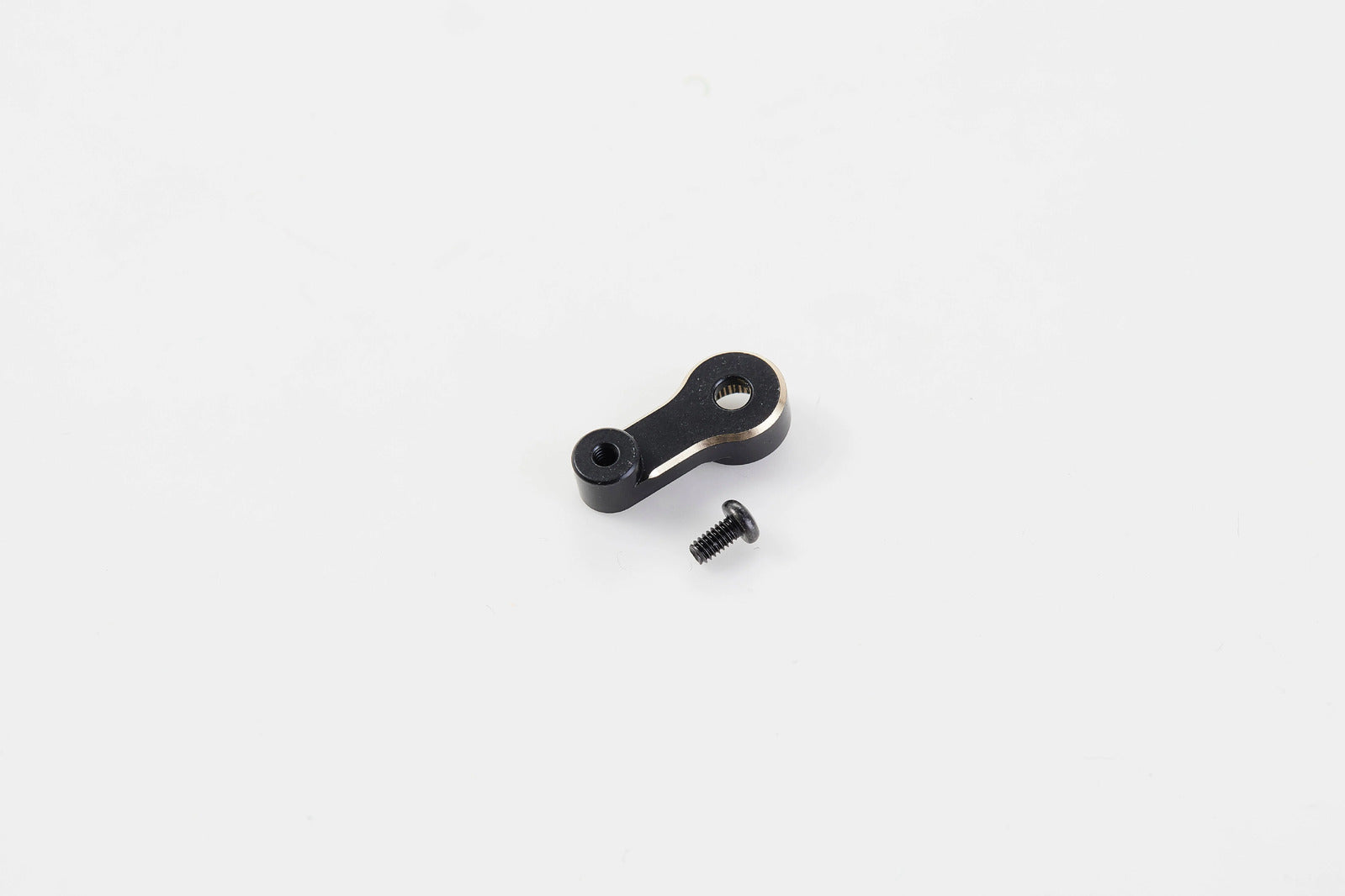 FCX24 BRASS STEERING SERVO ARM HORN BLACK FMS
