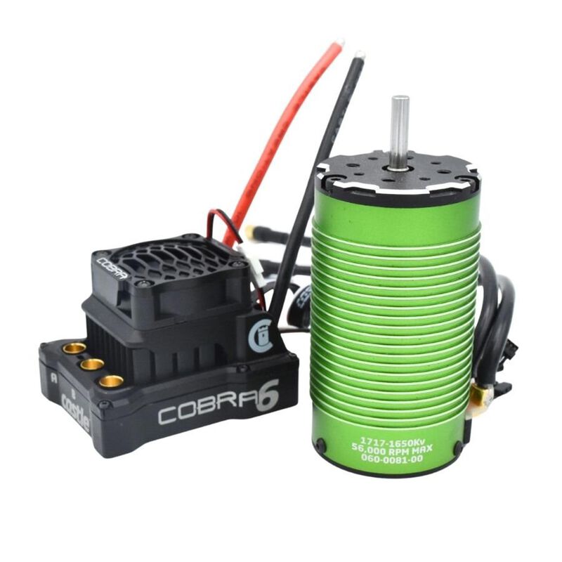 Castle Creations Cobra 6 1/6 8S ESC with 1717-1650KV Sensored Motor Combo - CSE010018402
