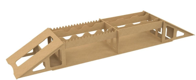 CX24-PP03 Course Set (C Style) RC Crawler Wood Track 1/24 1/18 UDI