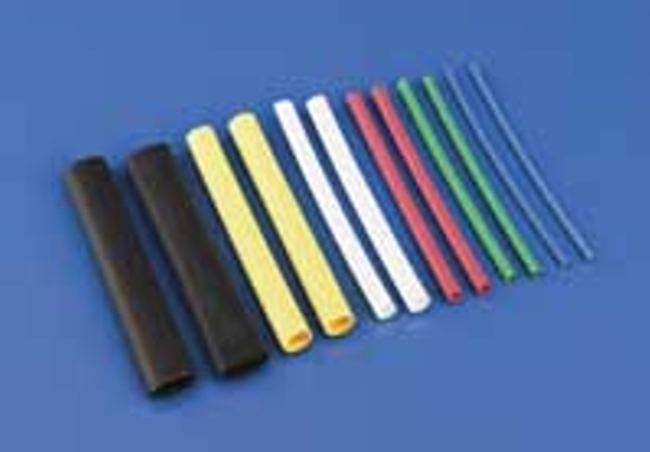 ###(DISCONTINUED USE DBR440) DUBRO 2149 3/8in DIA HEAT SHRINK TUBE BLACK (4 PCS PER PACK)
