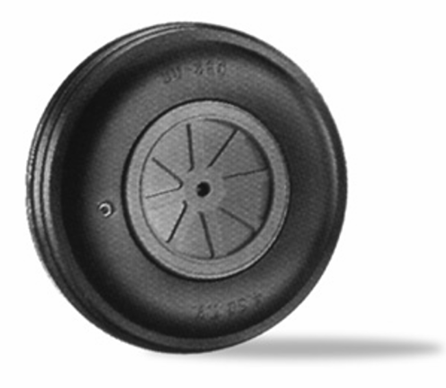 DUBRO 450TV 4-1/2in DIA SCALE TREAD WHEEL (1 EACH PER CARD) Dubro