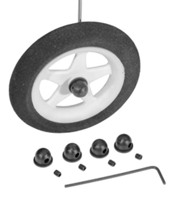 DUBRO 944 1/16in (1.5MM) MICRO WHEEL COLLARS (4/PKG.) Dubro